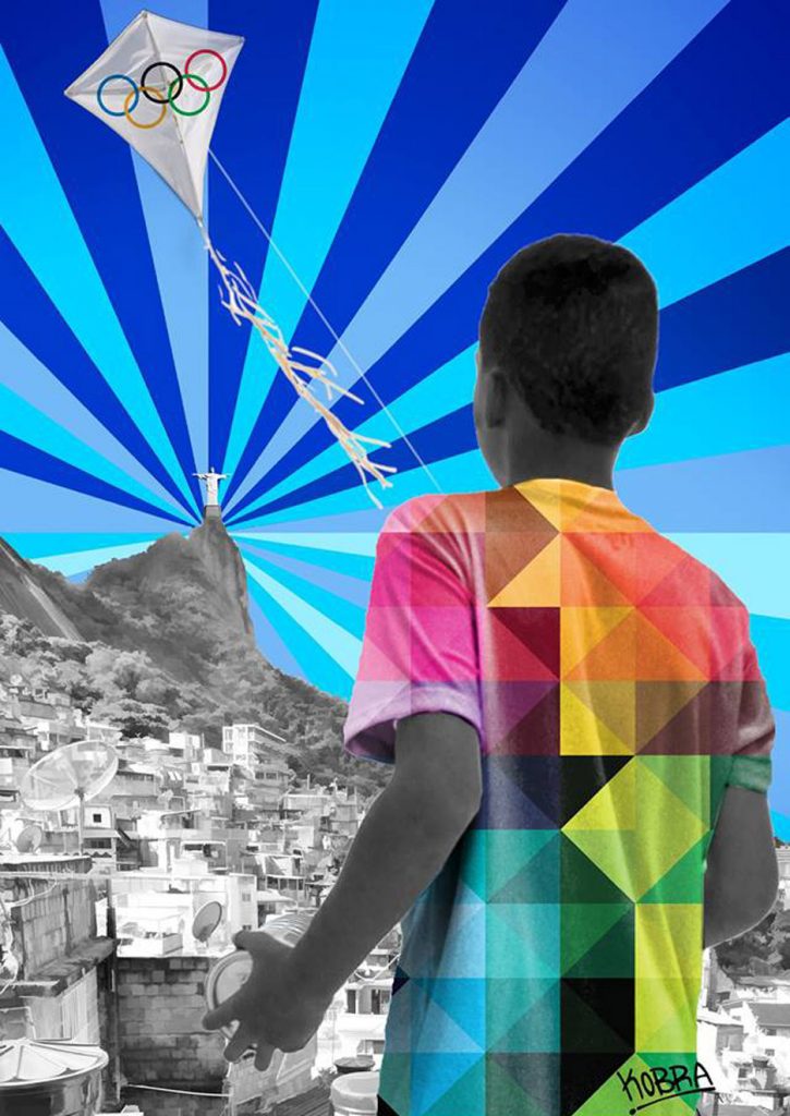 Brazilski ulični umetnik Kobra je jedan od 13 umetnika koji su napravili postere za ovogodišnje Letnje olimpijske igre