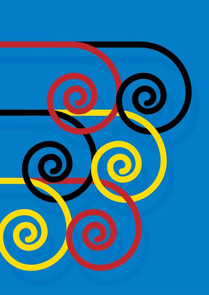 Boje u nadmetanju (Cores em Copetição) od Guta Lakasa (Guto Lakac) igraju se doživljajem brzine kroz obojene kovitlace koji se prepliću